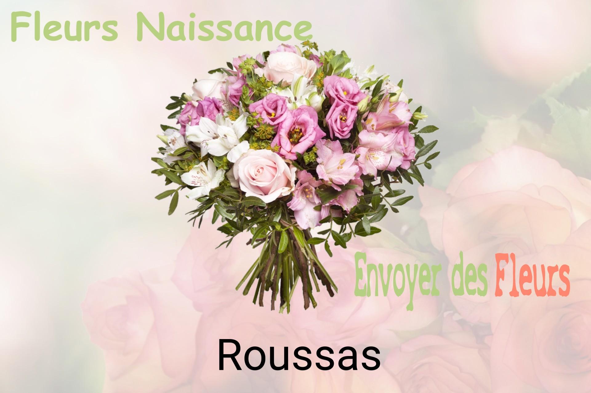 Bouquet de fleurs de naissance livré à Roussas